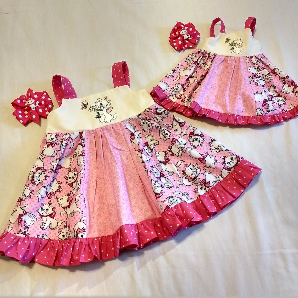 Disney Aristocats Marie My Doll & Me Twirl Dresses & Hairbows
